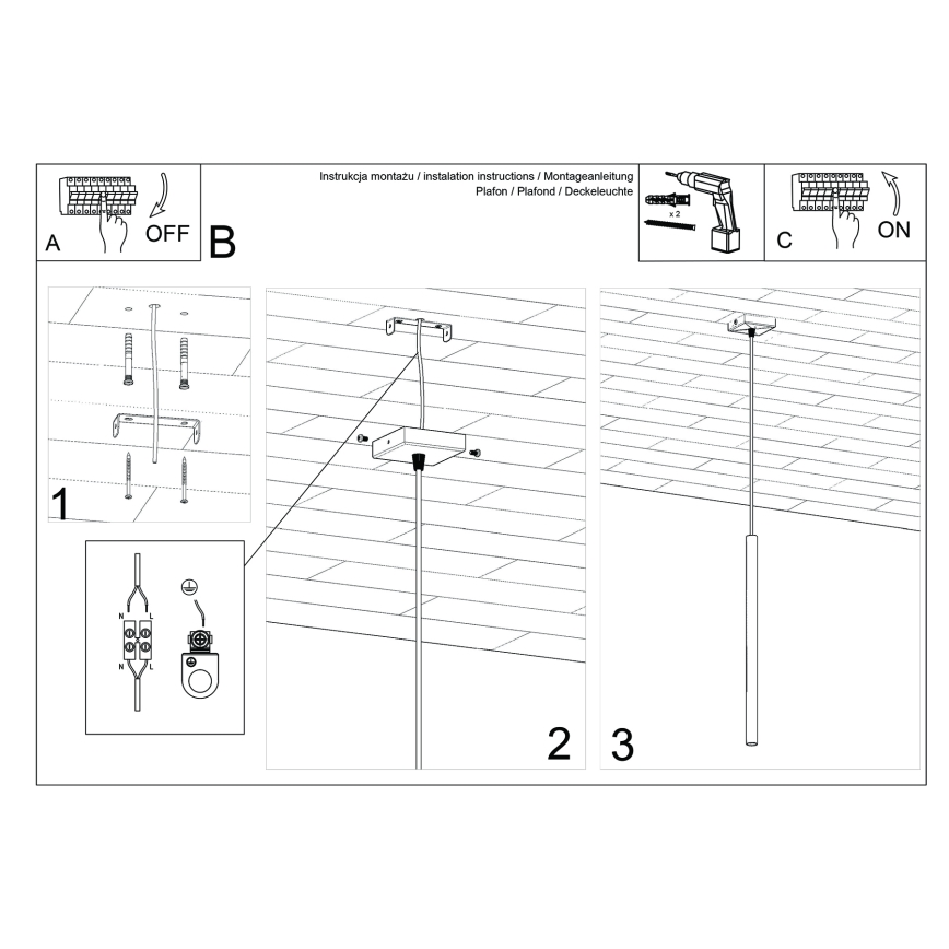 Csillár zsinóron PASTELO 1xG9/8W/230V krémes
