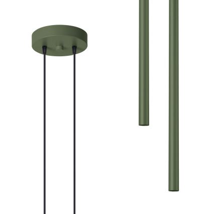 Csillár zsinóron PASTELO 2xG9/8W/230V zöld