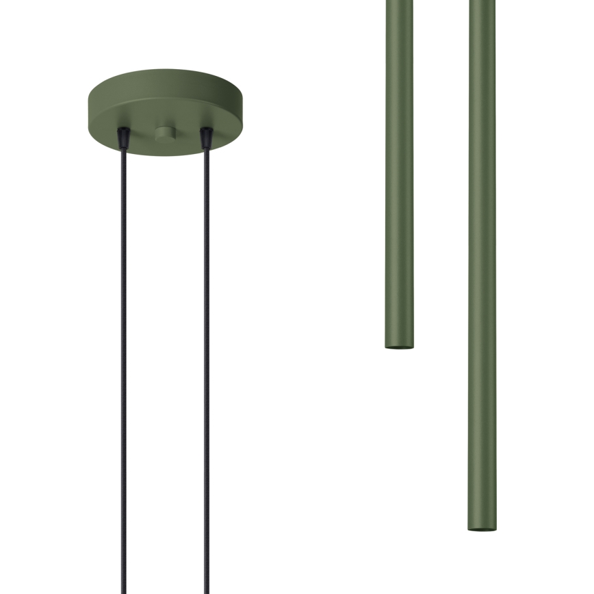 Csillár zsinóron PASTELO 2xG9/8W/230V zöld