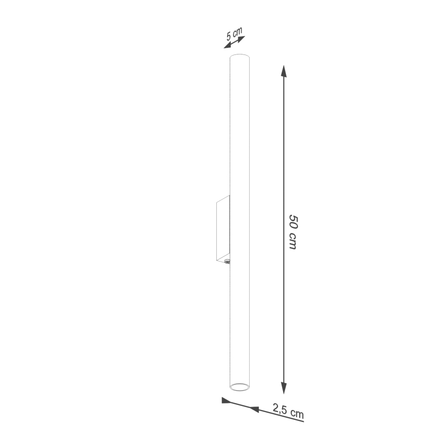 Fali lámpa PASTELO 2xG9/8W/230V piros