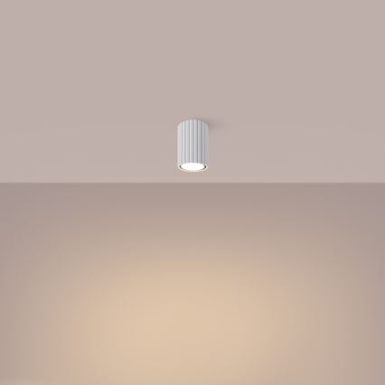 Spotlámpa KARBON 1xGU10/10W/230V 10 cm fehér