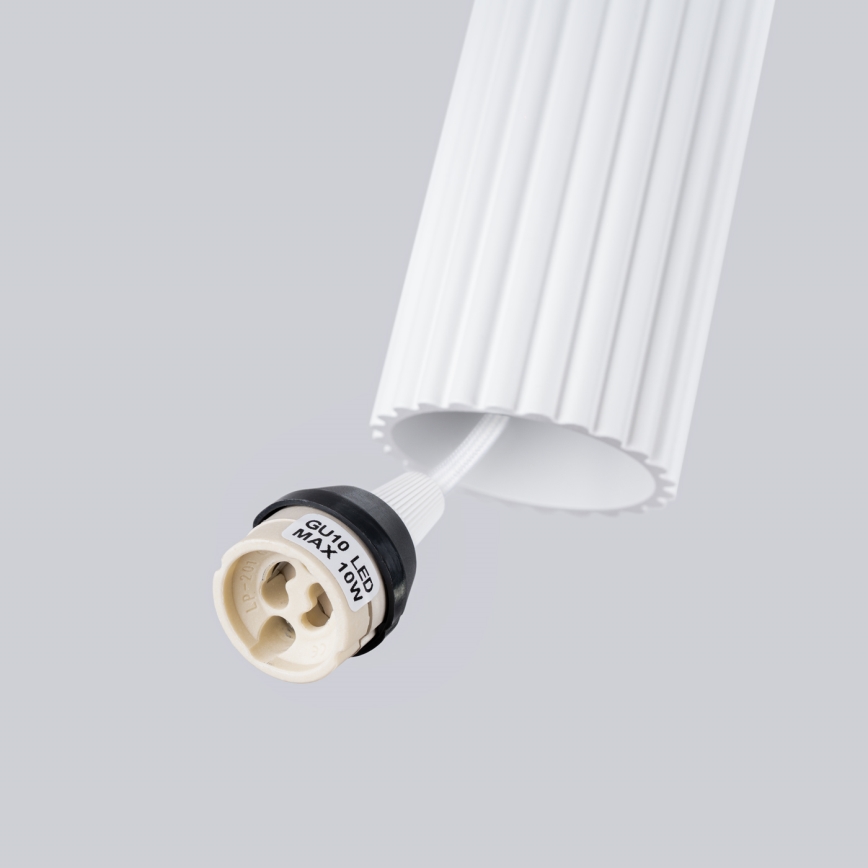 Csillár zsinóron KARBON 3xGU10/10W/230V fehér