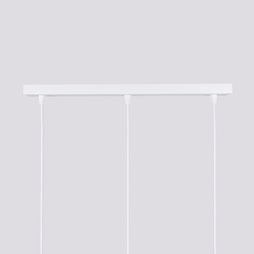 Csillár zsinóron KARBON 3xGU10/10W/230V fehér