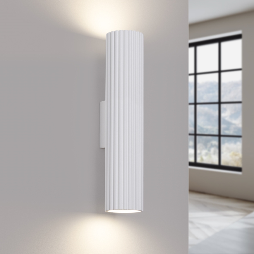 Fali lámpa KARBON 2xGU10/10W/230V fehér