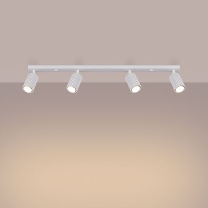 Spotlámpa KARBON 4xGU10/10W/230V fehér