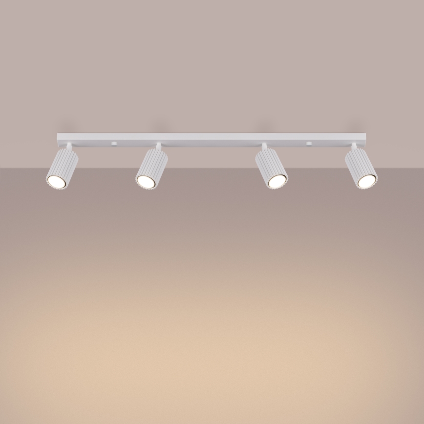 Spotlámpa KARBON 4xGU10/10W/230V fehér