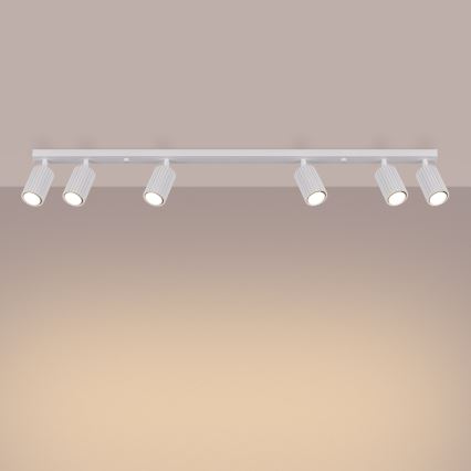 Spotlámpa KARBON 6xGU10/10W/230V fehér