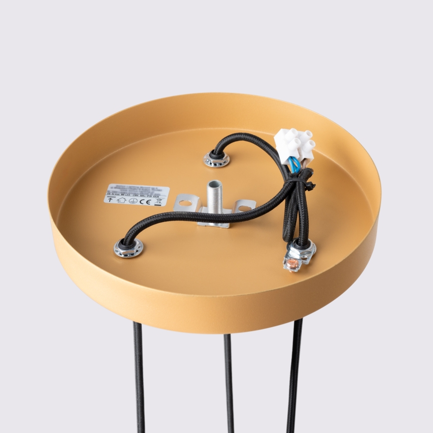 Csillár zsinóron KARBON 3xGU10/10W/230V arany