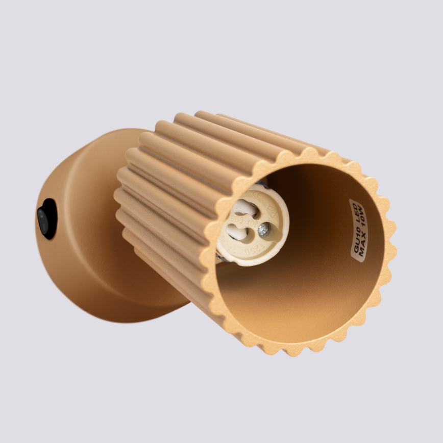 Fali spotlámpa KARBON 1xGU10/10W/230V arany