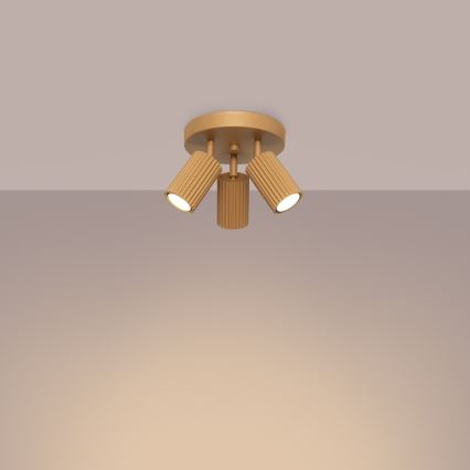 Spotlámpa KARBON 3xGU10/10W/230V arany