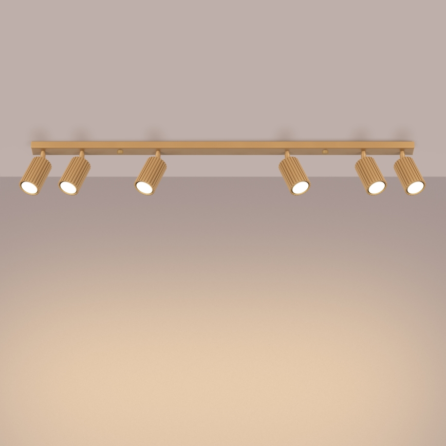 Spotlámpa KARBON 6xGU10/10W/230V arany