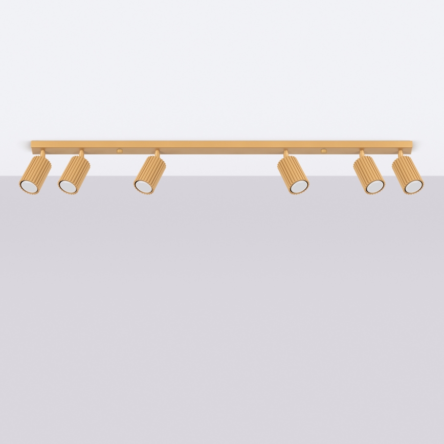 Spotlámpa KARBON 6xGU10/10W/230V arany