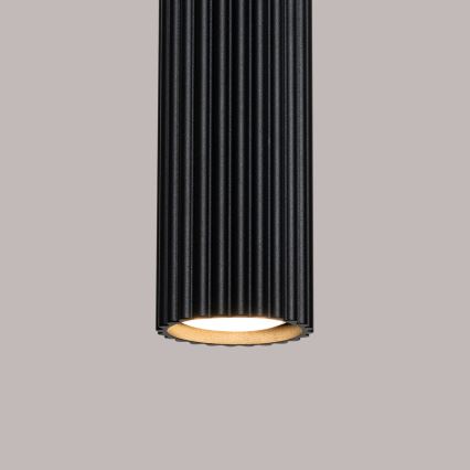 Csillár zsinóron KARBON 1xGU10/10W/230V fekete