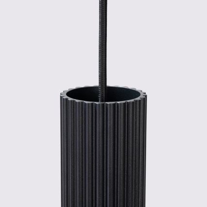 Csillár zsinóron KARBON 3xGU10/10W/230V fekete