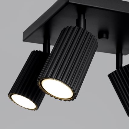 Spotlámpa KARBON 4xGU10/10W/230V fekete