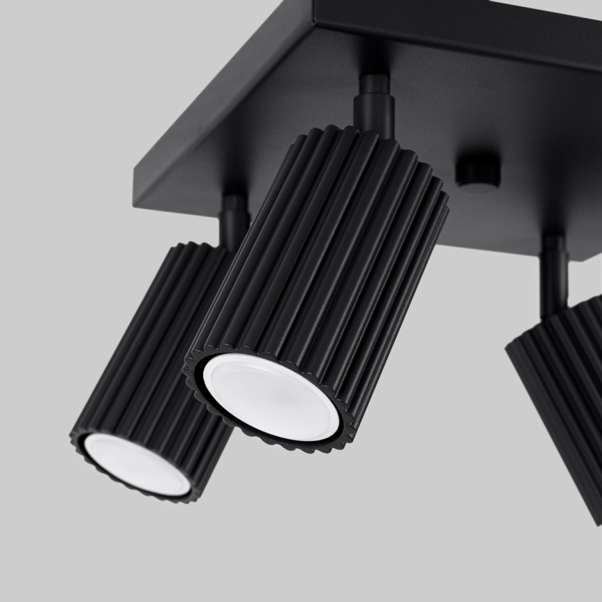 Spotlámpa KARBON 4xGU10/10W/230V fekete