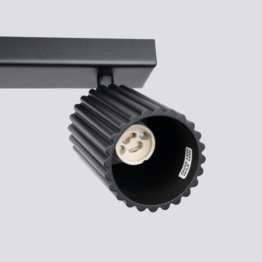Spotlámpa KARBON 4xGU10/10W/230V fekete