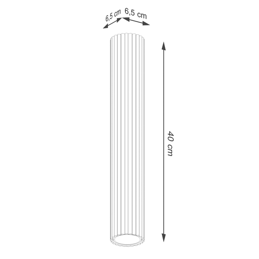 Spotlámpa KARBON 1xGU10/10W/230V 40 cm krémes