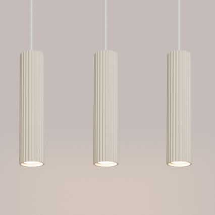 Csillár zsinóron KARBON 3xGU10/10W/230V krémes