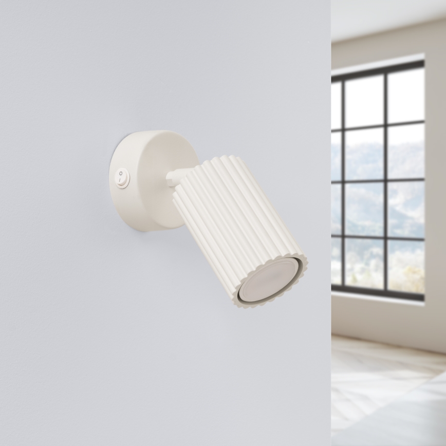 Fali spotlámpa KARBON 1xGU10/10W/230V krémes
