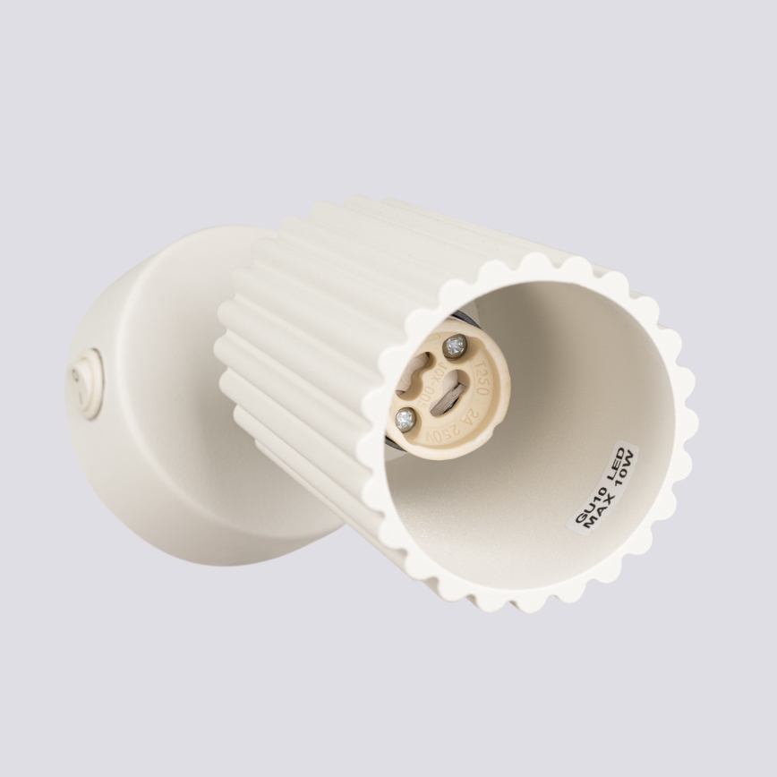 Fali spotlámpa KARBON 1xGU10/10W/230V krémes