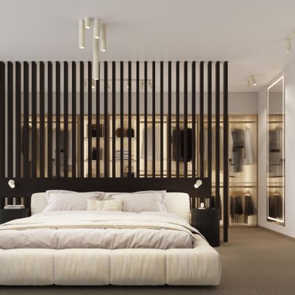 Spotlámpa KARBON 2xGU10/10W/230V krémes