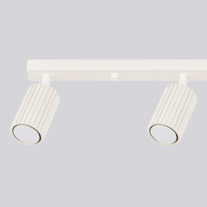 Spotlámpa KARBON 4xGU10/10W/230V krémes