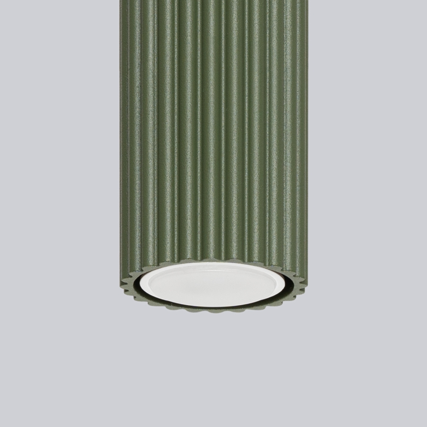 Spotlámpa KARBON 1xGU10/10W/230V 20 cm zöld