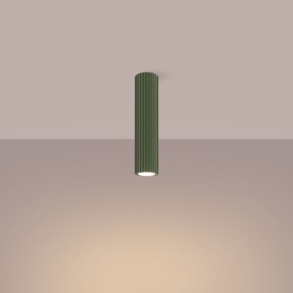 Spotlámpa KARBON 1xGU10/10W/230V 30 cm zöld