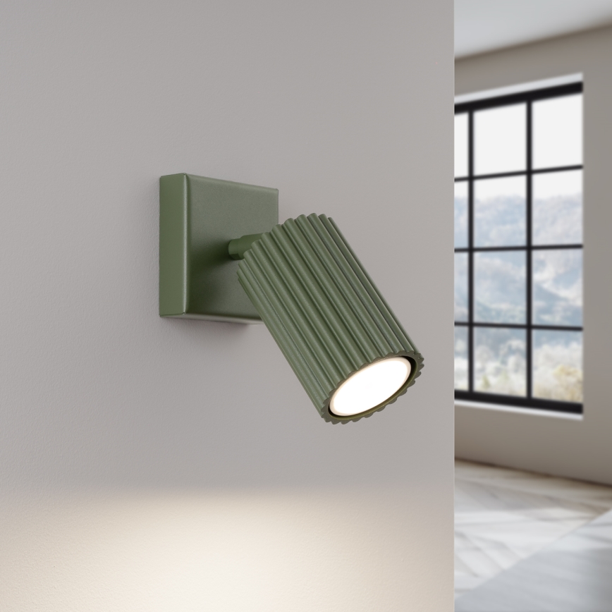 Fali spotlámpa KARBON 1xGU10/10W/230V zöld