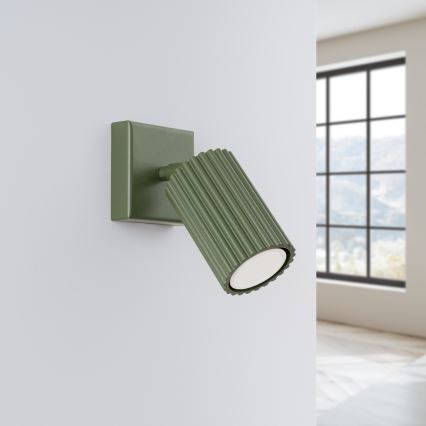 Fali spotlámpa KARBON 1xGU10/10W/230V zöld