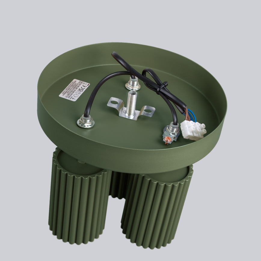 Spotlámpa KARBON 3xGU10/10W/230V zöld