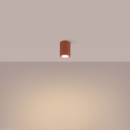 Spotlámpa KARBON 1xGU10/10W/230V 10 cm piros