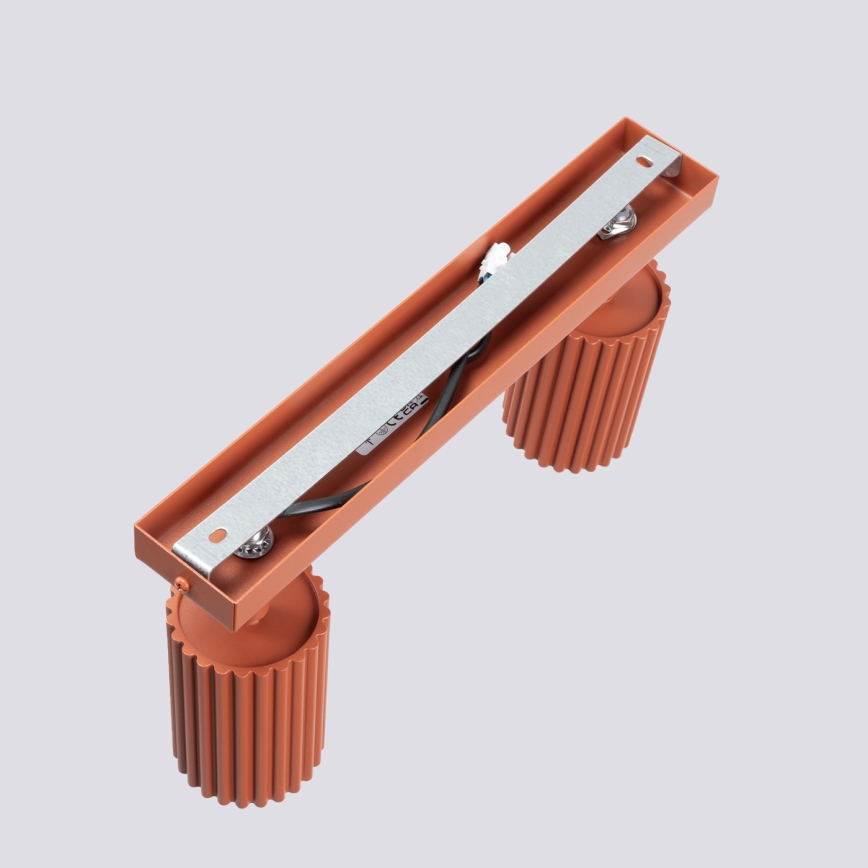 Spotlámpa KARBON 2xGU10/10W/230V piros