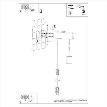 Fali lámpa NIMBI 1xE27/15W/230V bükkfa