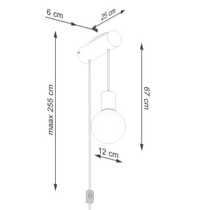 Fali lámpa NIBMI 1xG9/8W/230V bükkfa