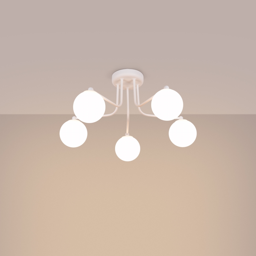 Csillár rúdon ASTRAL 5xG9/8W/230V fehér