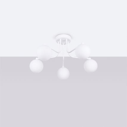 Csillár rúdon ASTRAL 5xG9/8W/230V fehér