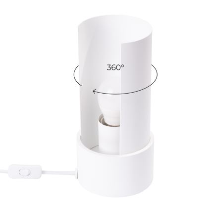 Asztali lámpa FLASH 1xE27/15W/230V fehér