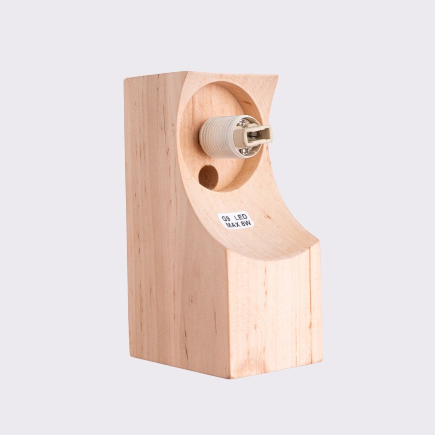 Fali lámpa BULBO 1xG9/8W/230V bükkfa/fehér