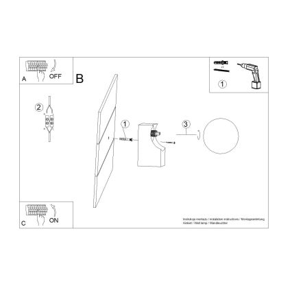 Fali lámpa BULBO 1xG9/8W/230V bükkfa/fehér