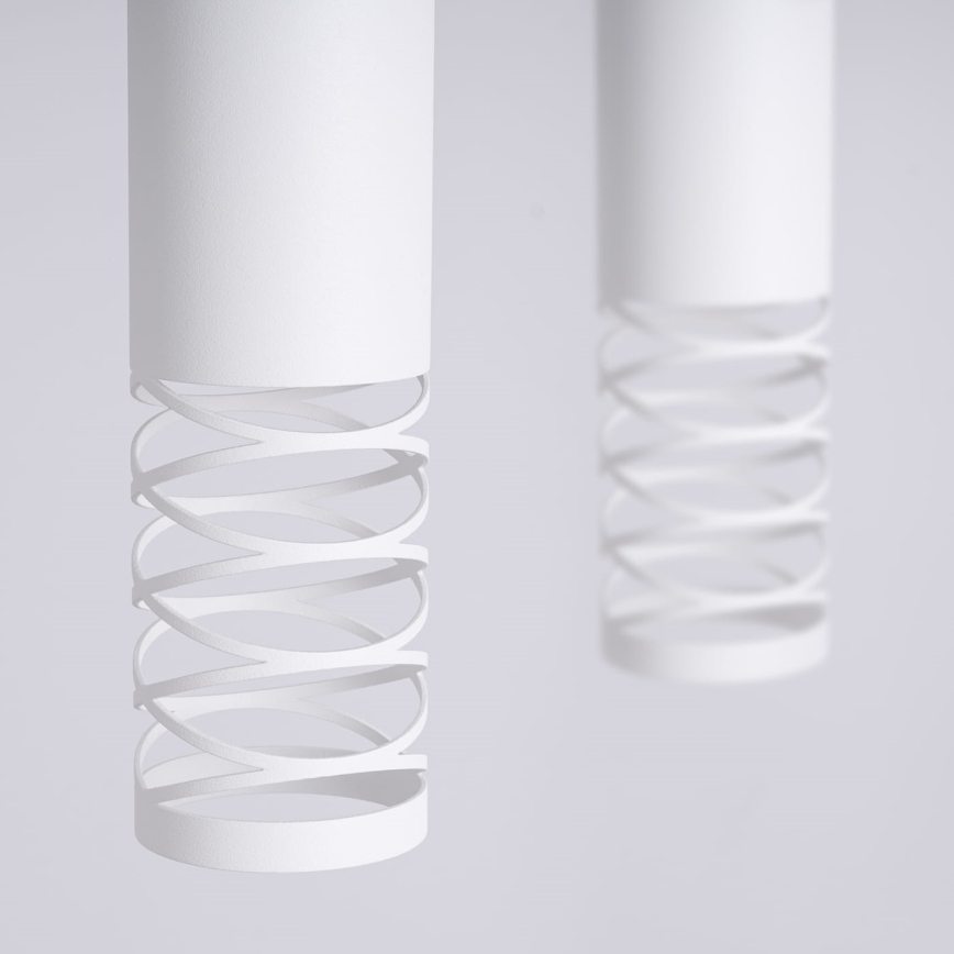 Csillár zsinóron LAMI 2xGU10/10W/230V fehér