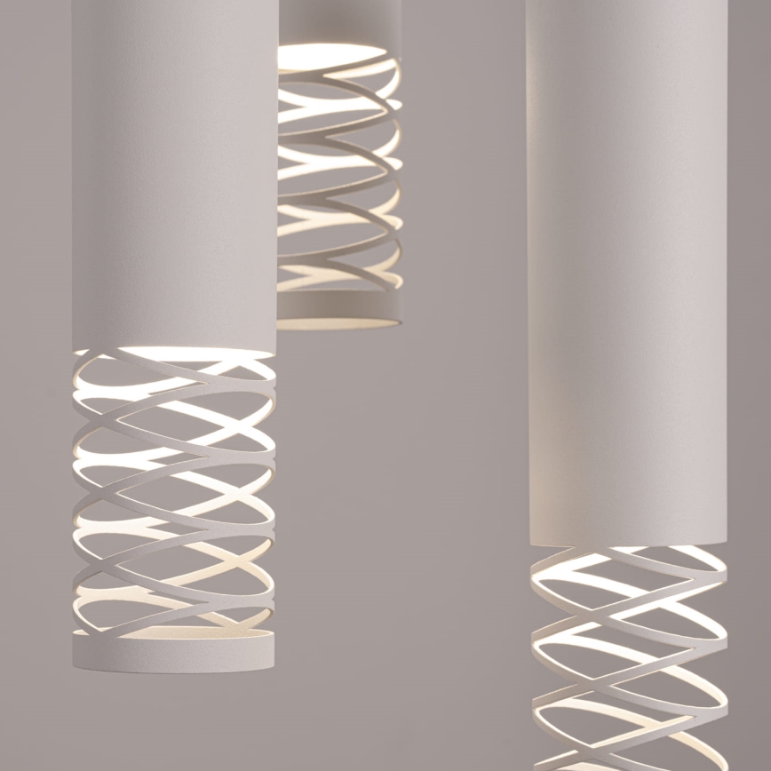 Csillár zsinóron LAMI 3xGU10/10W/230V fehér