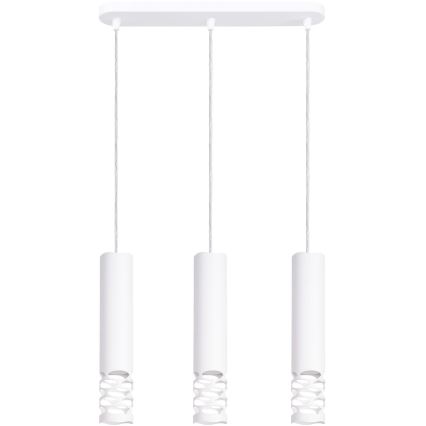 Csillár zsinóron LIRO 3xGU10/10W/230V fehér