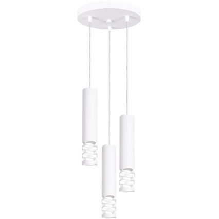 Csillár zsinóron LIRO 3xGU10/10W/230V fehér