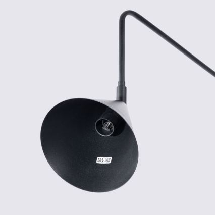 Fali lámpa NOX 1xE14/10W/230V fekete