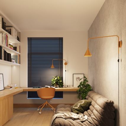 Fali lámpa NOX 1xE14/10W/230V arany