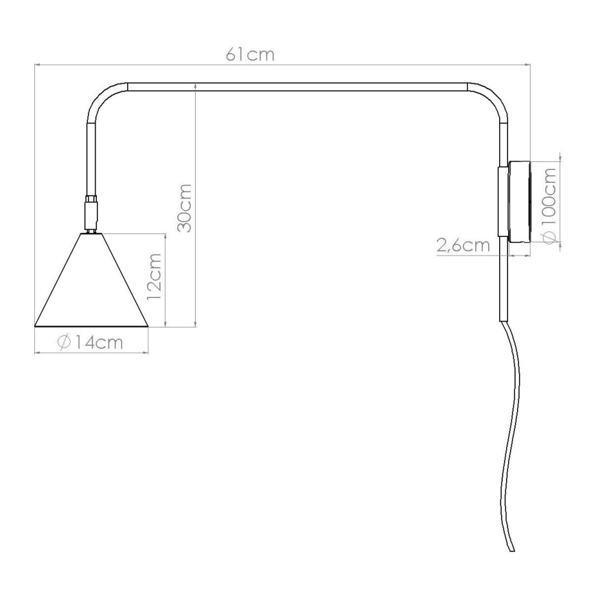 Fali lámpa NOX 1xE14/10W/230V zöld