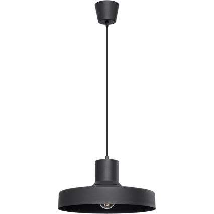 Csillár zsinóron BILO 1xE27/15W/230V átm. 35 cm fekete