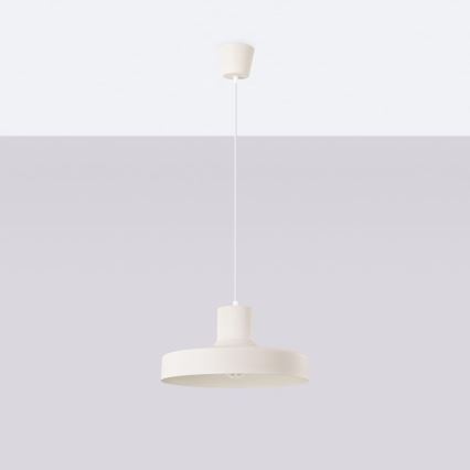Csillár zsinóron BILO 1xE27/15W/230V átm. 35 cm krémes